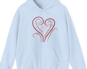 Mjinspire Heart Hooded Sweatshirt, Valentine's day Hoodie, Love Gift, Trendy Hoodie, Comfy Hoodie, Mental Health Hoodie, Faith Gift