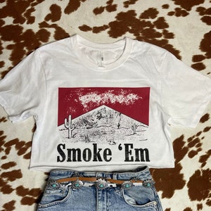 Western Smoke ‘Em Marlboro Crop Top