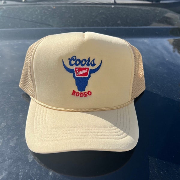Coors Banquet Rodeo Rope Hat Snapback New