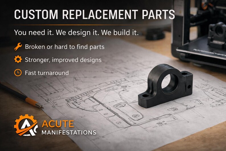 Custom 3D Printed Replacement Parts | Made to Order From Broken, Sketch ...