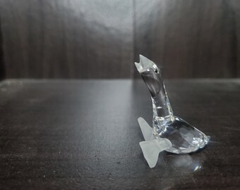 Vintage Swarovski Goose Crystal figure quartz crystal retired silver figure original packaging original certificate dicare FREE SHIPPING