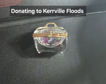 Vintage Swarovski secret memories bag or purse donate for flood crystal quartz Swarovski package retired silver crystal dicare FREE SHIPPING