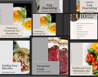The Gut Health Bundle   ( FOR all HEALTH COACHES) over 100+ pagesGut Health Bundle – 100 Pages | Printable Wellness & Nutrition Guide