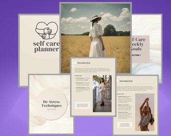 Self care Planner goals to help your self care and goals.Self-Care Planner Goals | Printable Wellness & Mindfulness Planner