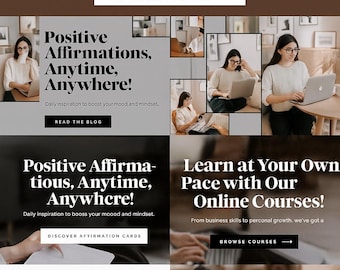 Shopify website template building blocks.