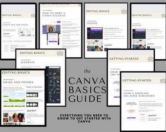 canva Basics crash course guide to creating Digital products