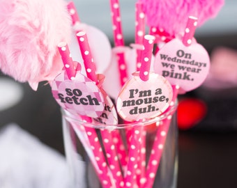 Mean Girls Party Straw Decoration/ Topper