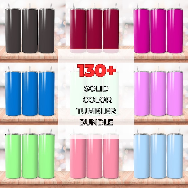 130+ Solid Color Tumbler Wrap Bundle, Solid Color PNG, Basic Color Tumbler, 20oz Solid Color Sublimation Designs, Seamless Tumbler Wrap PNG