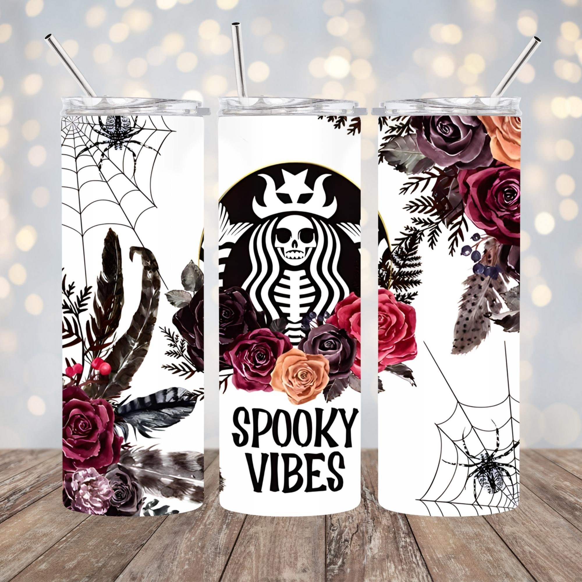 3D Spooky Vibes Skull/Smiley Tumbler – Two B's Twisted
