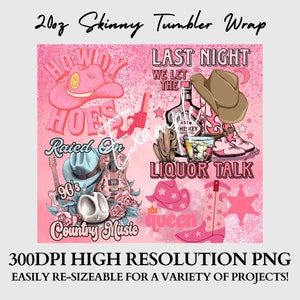 Cowgirl Tumbler Wrap, Rustic Country Girl Western Tumbler Wrap, Yeehaw ...