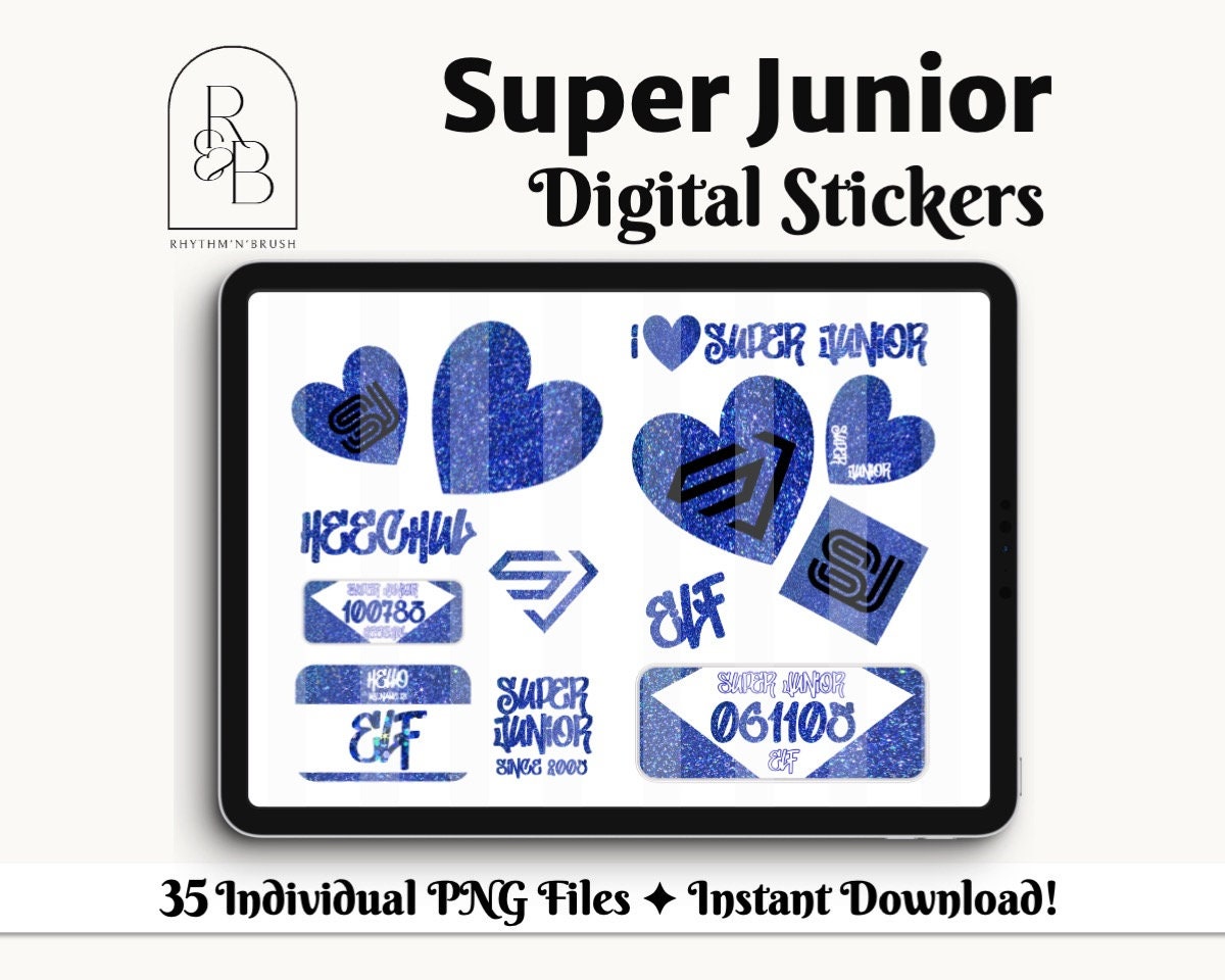 Super Junior Digital Sticker Suju Digital Planner Stickers Super Junior Digital Sticker Suju Digital Planner Stickers