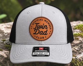 Twin Dad Club Trucker Hat, Richardson 112 Trucker Hat for Dad, Twin Dad Gift Fathers Day, Fathers Day Gifts for Twin Daddy, Twin Father Gift
