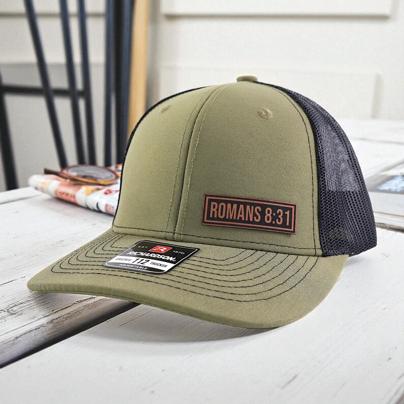 Christian Baseball Cap, Inspirational Hat, Religious Snapback, Romans 8:31 Cap, Faith-Based Headwear, Positive Message Cap