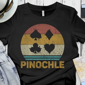 Vintage Pinochle Shirt, Game Night Shirt, Gift for Pinochle Lovers, Card Game Gift Ideal, Pinochle Player Gift, Vintage Pinochle Graphic