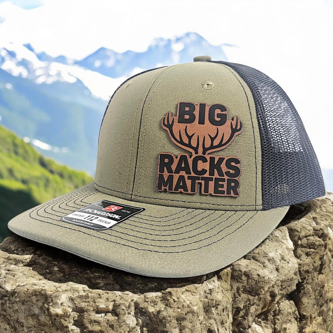 Big Racks Matter Patch Hat for Hunters, Outdoor Trucker Cap for Husband ...