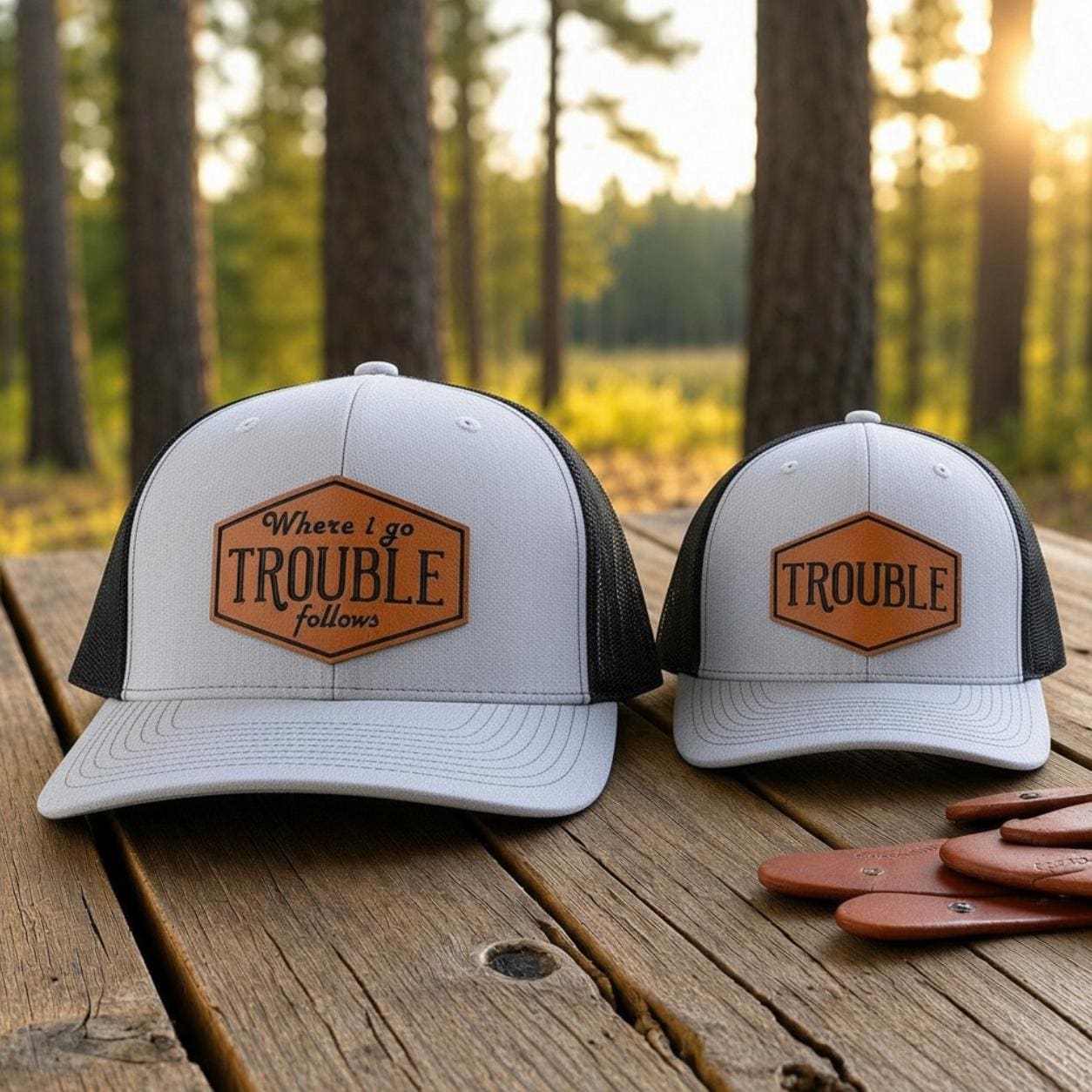 Trouble Trucker Hat - Etsy