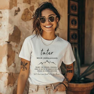 T-shirt unisexe à manches courtes en jersey Appalachian Definition Tater