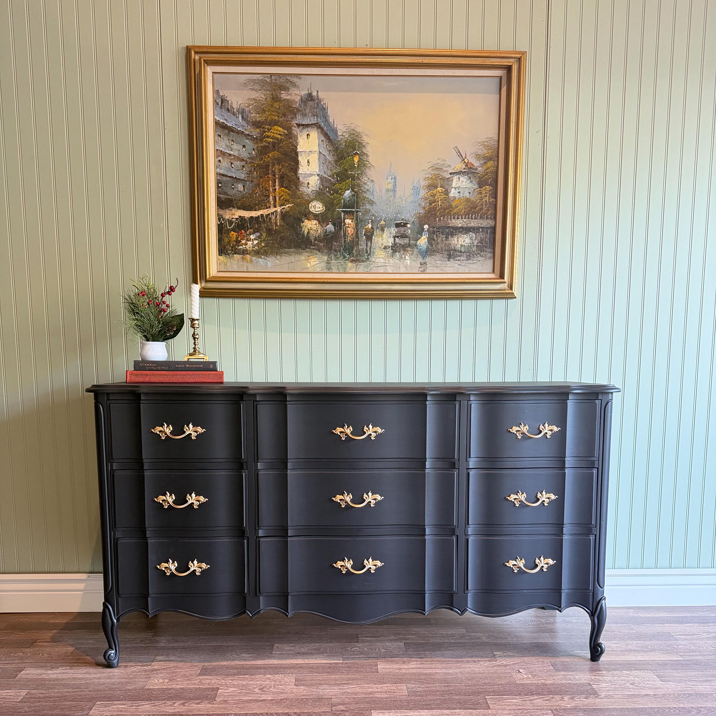 2 piece dresser set Amish Shaker Windsor 6 Drawer Double Dresser main image 1