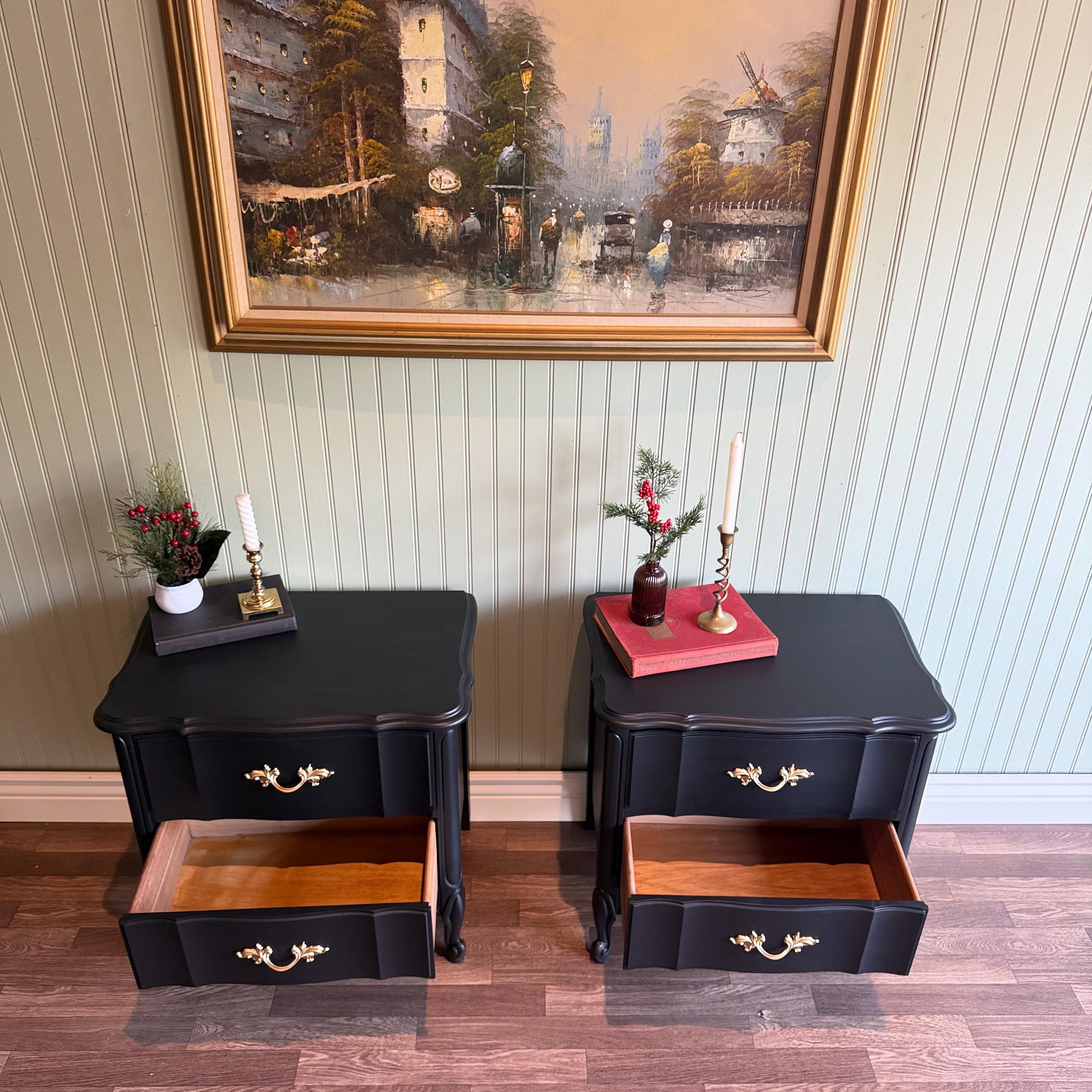 black french provincial dresser French Provincial Dresser Makeover in Black -