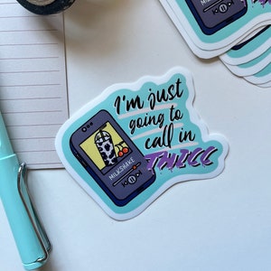 Sticker Appel THICC |   Autocollants en vinyle de qualité supérieure découpés brillants et imperméables