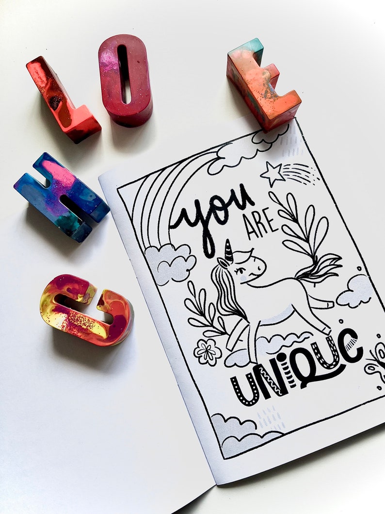 Personalised Name Crayons and Colouring Book Crayon Names Etsy Australia