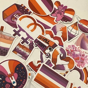 Lesbian Sapphic Pride Sticker Bundle