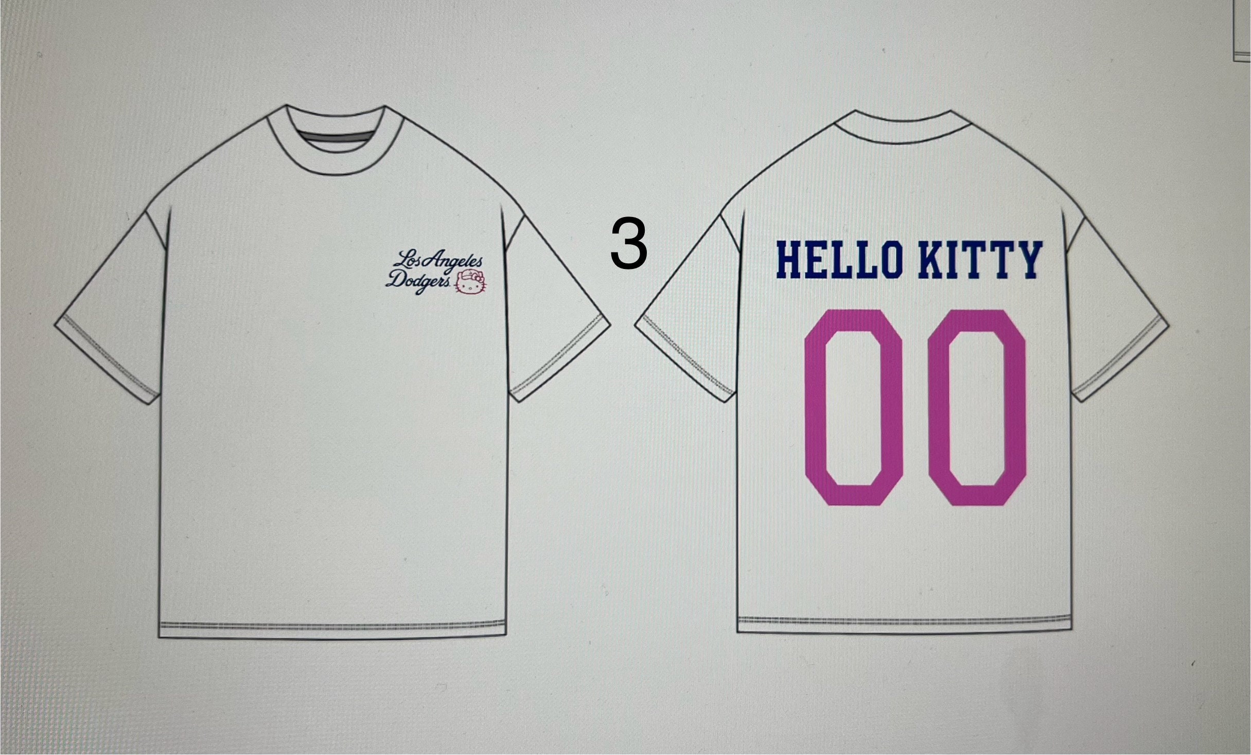 Hello Kitty Dodgers - Etsy