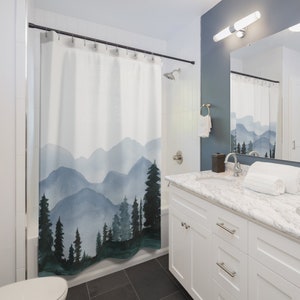 Mountain Forest Shower Curtain