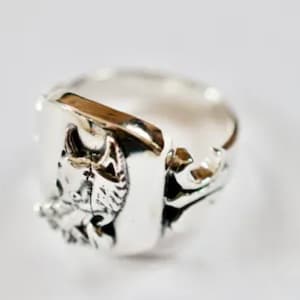 Grateful Dead Jerry Garcia Doug Irwin Wolf Guitar Sterling Silver Ring