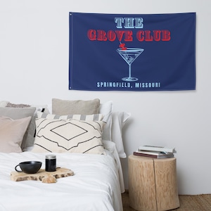 Hotty Toddy Flag,University Decor, The Grove Print,Party at the Sip Flag,Tailgate Flag The Grove Saturday,RebFlag,