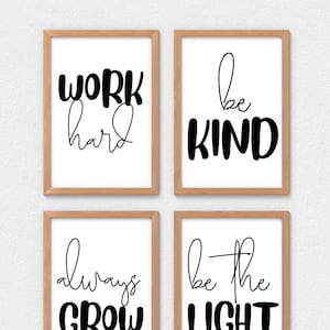 Classroom Decorations Printable Teacher Values Minimalistic Classroom Easy Printable Simple Black and White Classroom Decorations