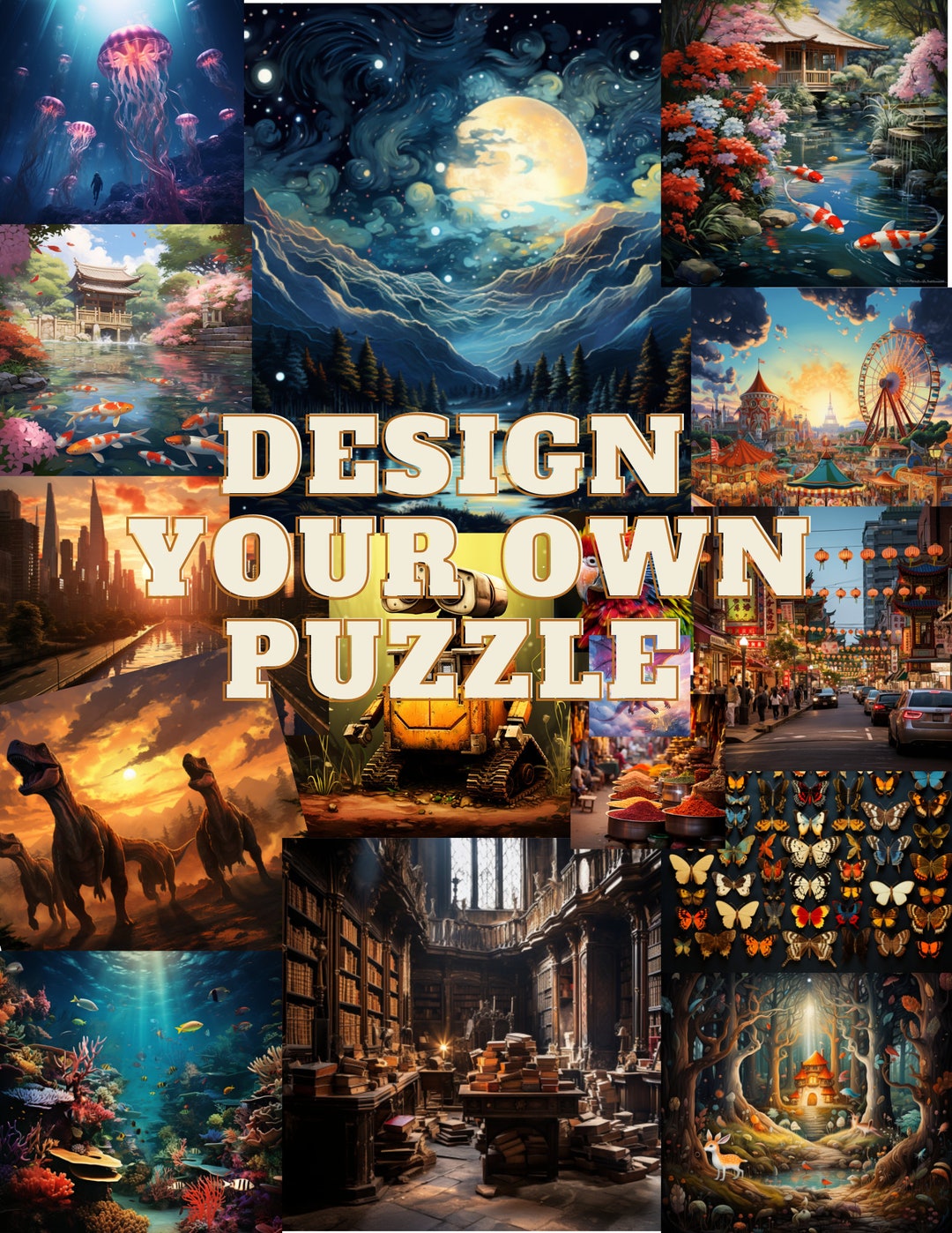 Customizable Puzzle ; Design Your Own Masterpiece on A Puzzle! - Etsy