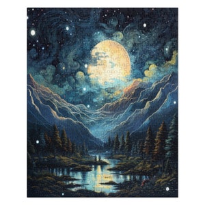 Starry Night Serenity: Celestial Puzzle