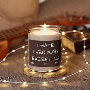 I hate everyone except us funny candle for her best friend birthday best friend gifts gifts for her besties gift best friends forever NEW