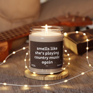 Cowgirl Gift Personalized Funny Candle Gift for Her Country Music Lover Gift Fan Birthday Gift Merch Country Gift Western Rodeo Custom Gift