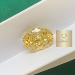 Oval Cut Champagne Color VVS1 Clarity Moissanite Loose/ Premium Quality Moissanite Lab Diamond/Brilliant Moissanite Loose For Jewelry