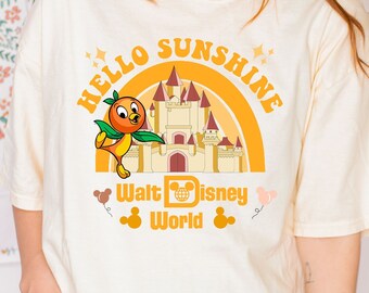 Vintage oranje vogel-T-shirt: Epcot Flower & Garden Festival 2024