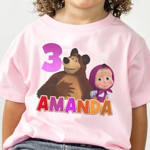 Camisetas personalizadas de masha y el oso top