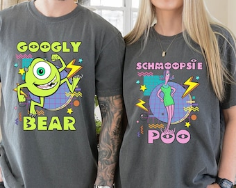 Retro 90er Jahre Pixar Monsters Inc Made in France Made in France T-shirt, Disney Paar passende T-Shirt, Disneyland Trip Shirts