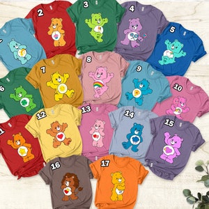 Halloween The Care Bears Family Unisex T-shirt, Bears Group Matching Shirt, Care Bear Group Shirts, Care Bear Family Costume Crew Shirt