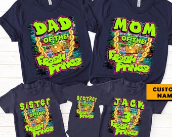 Personalisiertes Geburtstags-Shirt mit frischem Prinzen: Passende Familien-Themaparty