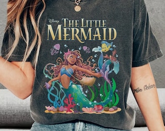 Disney Vintage Little Mermaid Unisex T-shirt, Black Girl Magic Shirt, Mermaid Shirt, Live Action Little Mermaid, Black Queen Disneyland Tee