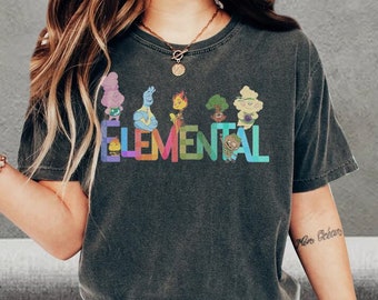 Disney Elemental Unisex T-shirt, Elemental Birthday Shirt, Elemental Character Birthday Girl Boy, Elemental Birthday Boy Shirt Kindershirt