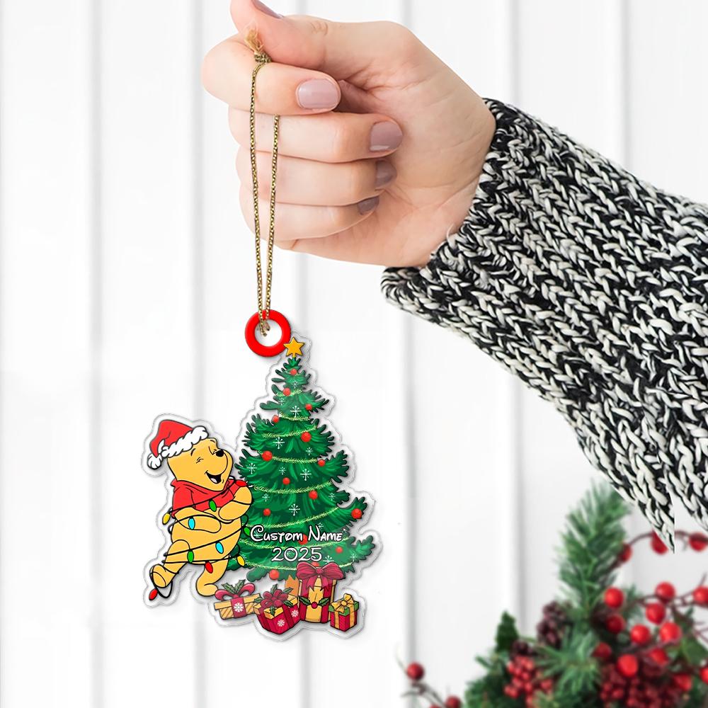 パーソナライズされたくまのプーさんアクリルディズニークリスマス