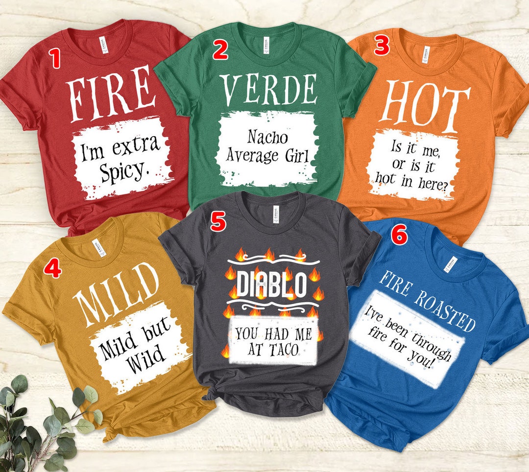 Hot Sauce Packet T Shirt Group Halloween Costume Taco Funny main image 1