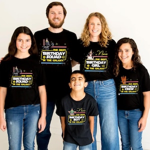 Personalized Star Wars Birthday Shirt, Galaxy&#39;s Edge Star Wars Best Birthday In The Galaxy, Disney Family Birthday Boy, Birthday Squad Shirt