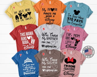 Disney Family Shirts - Matching Disney Vacation Outfits - Funny Disney Family Shirts - Disney World Group Shirts - Disney Shirts for Family