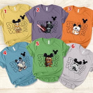 Star Wars Group Character, Star Wars Mickey Balloon Shirt, Star Wars Mickey Shirt, Star Wars Shirts, Disney Family Shirt, Disney Trip