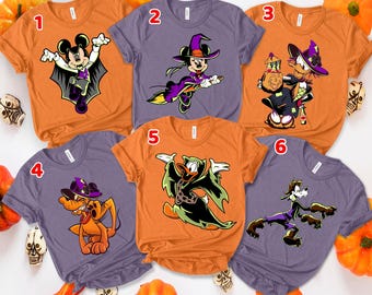 Disney Mickey and Friends Halloween T-shirt, Retro Disney Halloween Tee, Mickey's Not So Scary Party Family Matching Tee, Mickey Costume Tee
