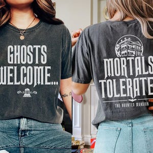 Disney Haunted Mansion 2-Side T-shirt, Disney Halloween Shirt, Hitchhiking Ghosts Shirt, Foolish Mortal Shirt, Disney Vacation Family Shirt